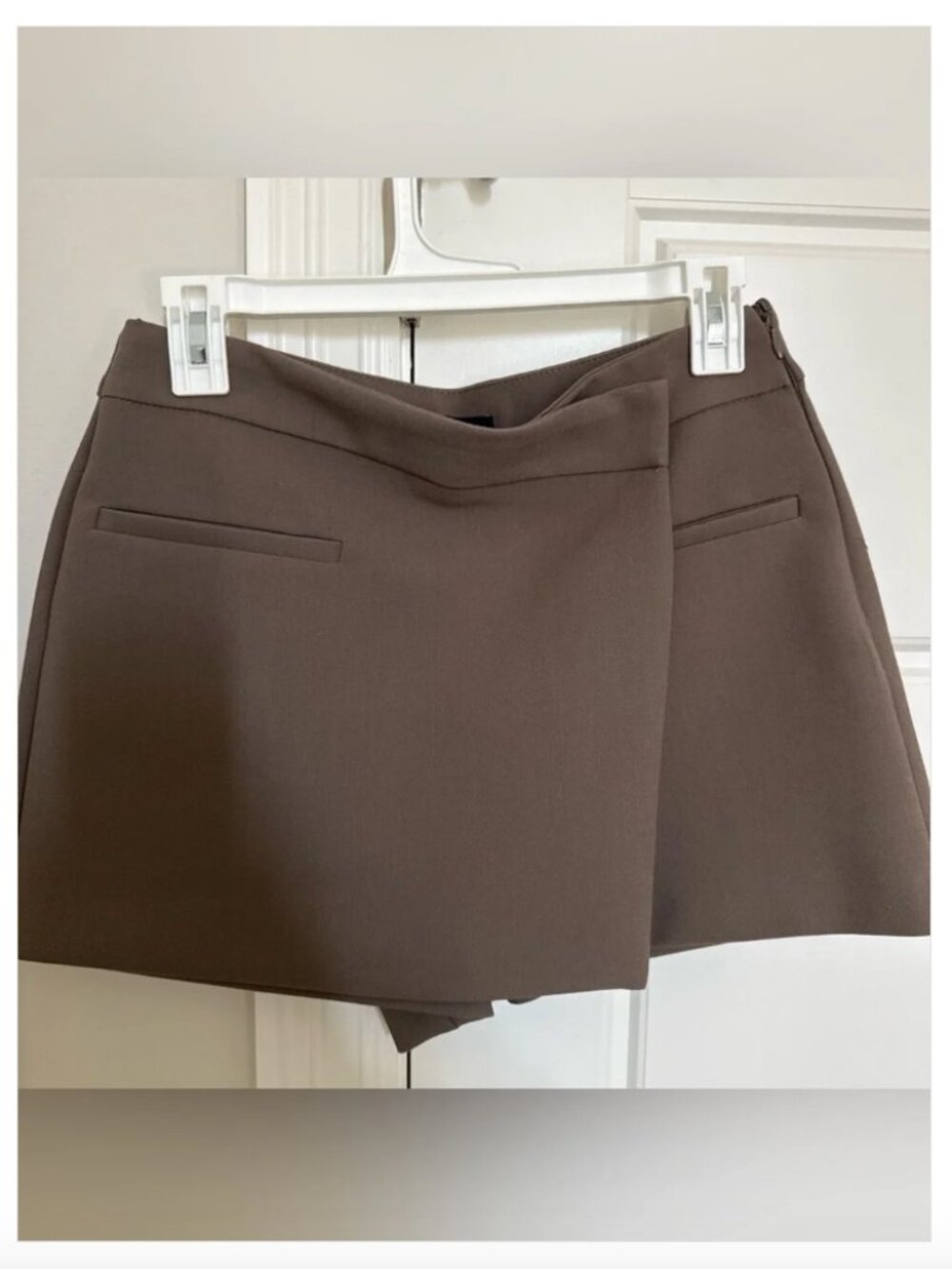 Zara Brown Tailored Skort (M)